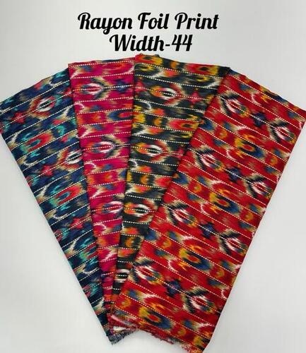 RAYON FOIL PRINT .