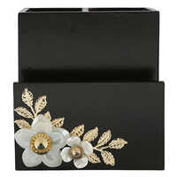 Mdx Cutlery Holder - Wooden Material, Various Sizes Available, Modern Design In Black Painted Finish