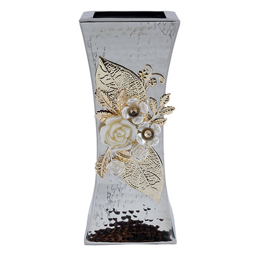 555G Stainless Steel Long Flower Vase Height: Different Available  Centimeter (Cm)