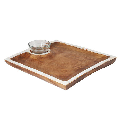 675 G Mother Of Pearl Square Platter 1 Bowl Application: Commercial