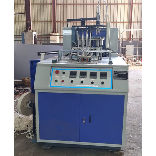 Blue & Gray Automatic Paper Glass Making Machine