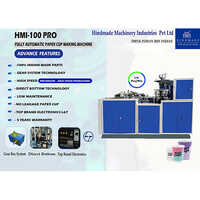 Hmi-100 Pro Fully Automatic Paper Cup Making Machine - Color: White & Blue