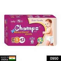PREMIUM CHAMPS HIGH ABSORBENT PANT STYLE DIAPER SMALL SIZE 42 PIECES (0950)