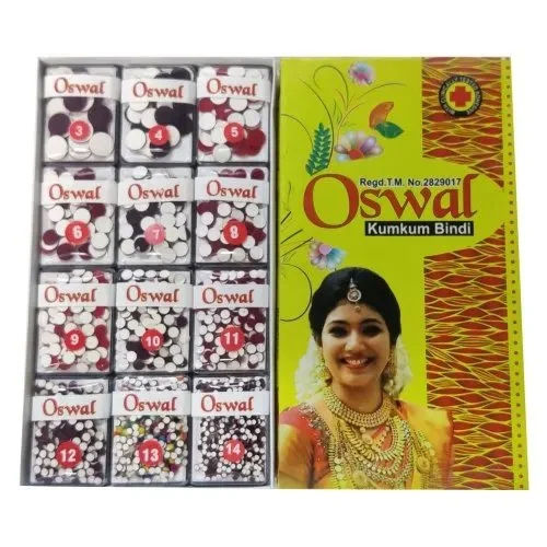 Maroon Oswal Sticker Kumkum Bindi