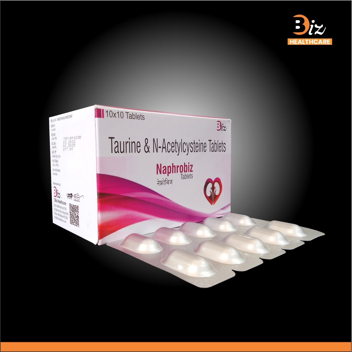 Taurine 500mg   Acetylcysteine 150mg