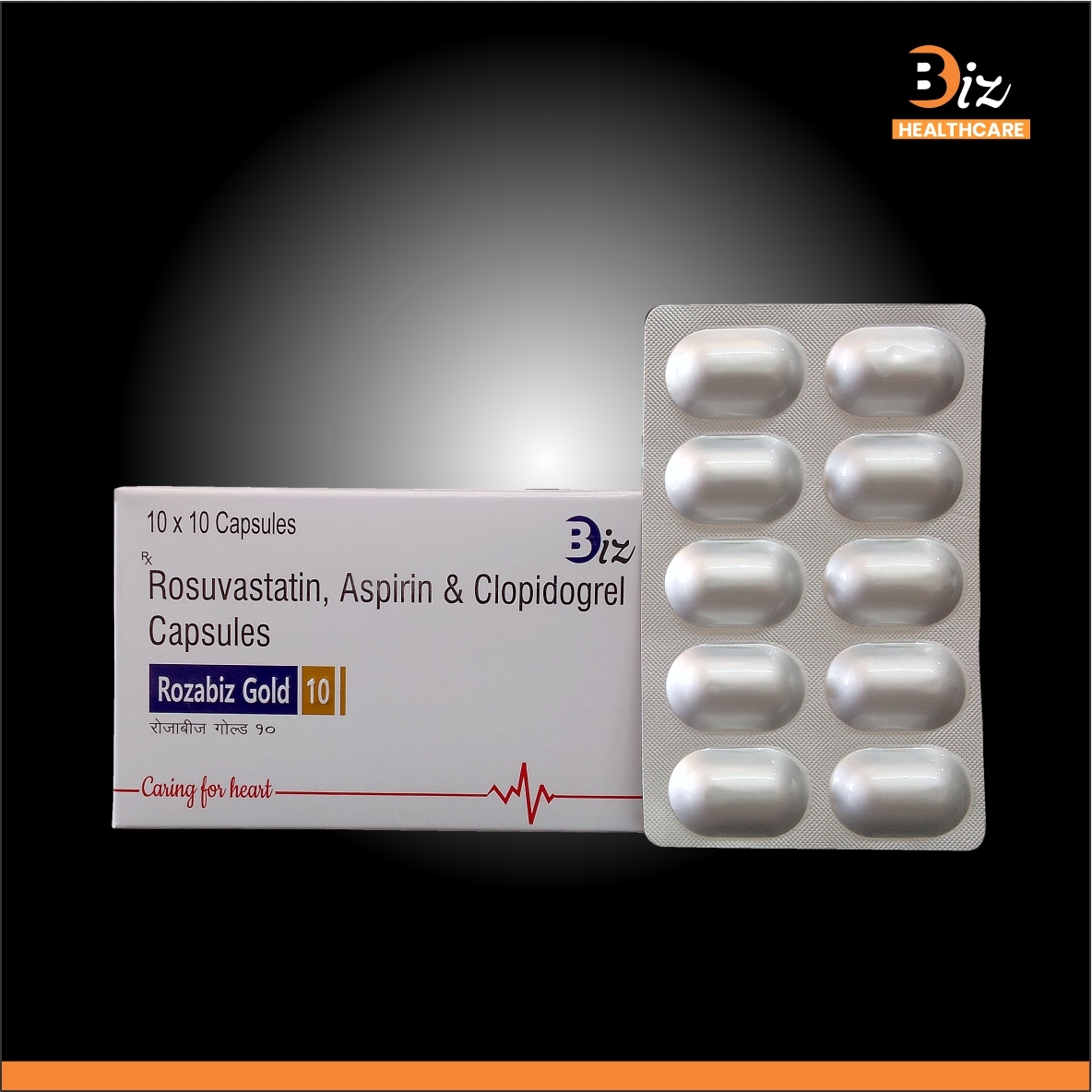 Rosuvastatin 10mg  Asp 75mg  Clopidogrel 75mg