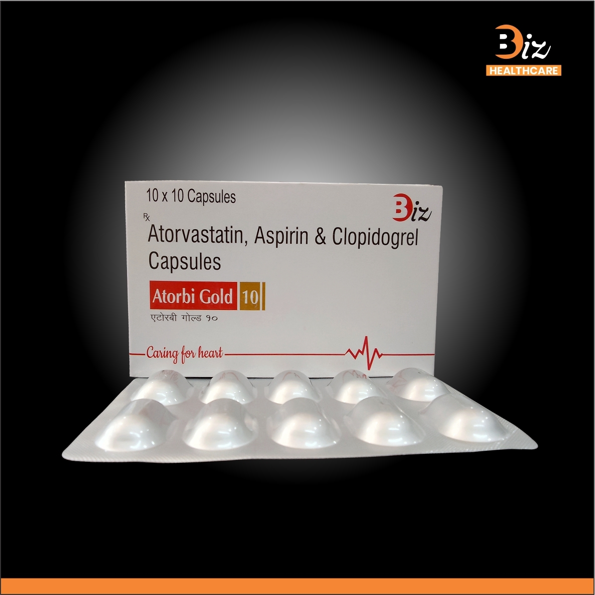 Atorvastatin 10mg  Asp 75mg Clopidogrel 75mg