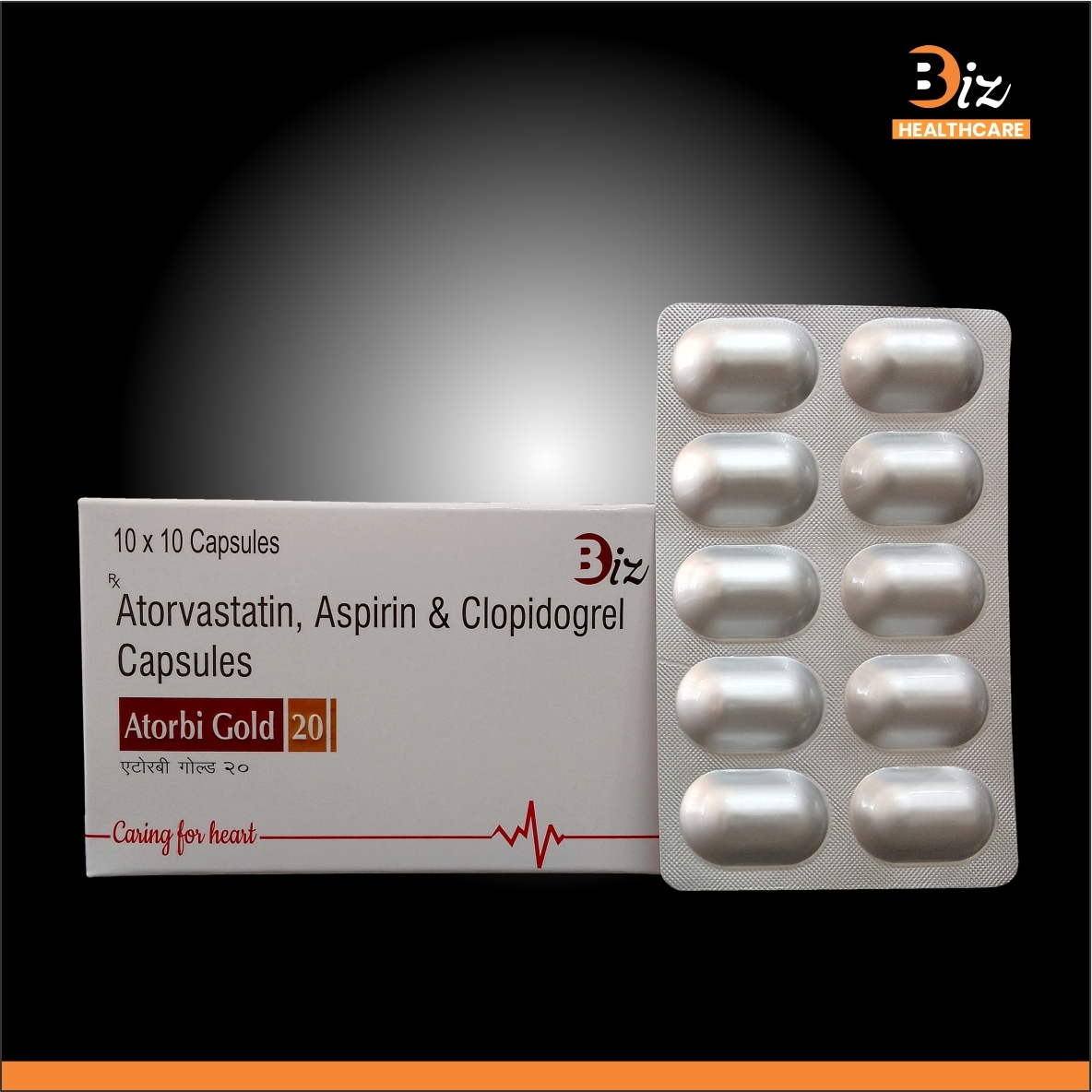 Atorvastatin 20mg  Asp 75mg  Clopidogrel 75mg