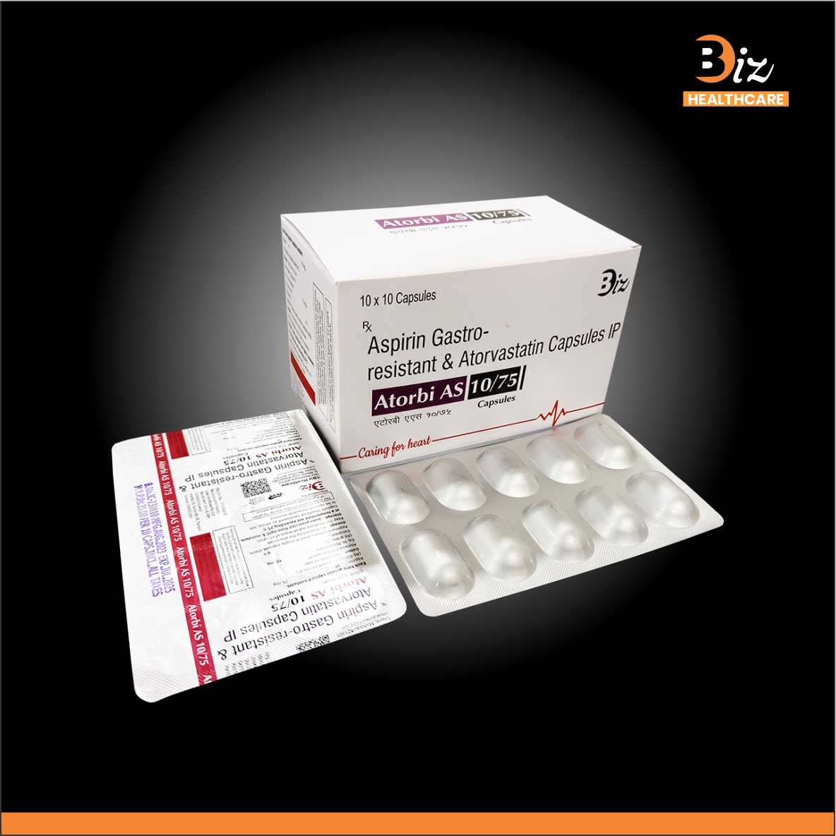 Atorvastatin 10mg  Asp 75mg