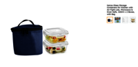 Kairos Glass Storage Containers for Kitchen with Air-Tight Lids