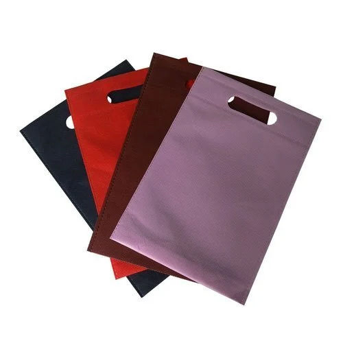 With Handle D Cut Non Woven Carry Bag