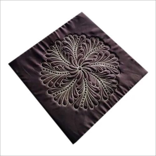 100% Cotton Mandala Zari Embroidery Cushion Cover