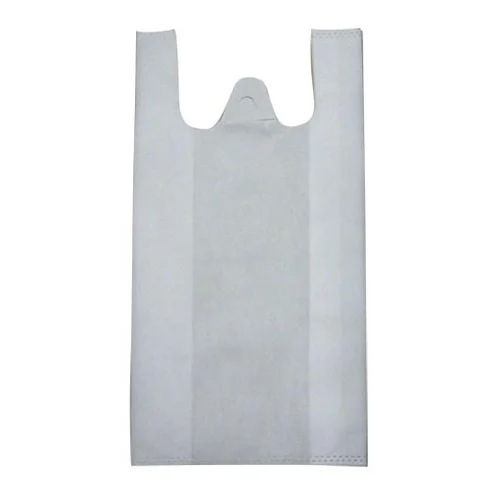 W Cut White Non Woven Bags