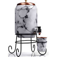 Copper Water Tank - 14 Liter Round, Polished Surface Finish, Multicolor Design, Rigid Hardness, Available In Different Thicknesses, Warranty Included