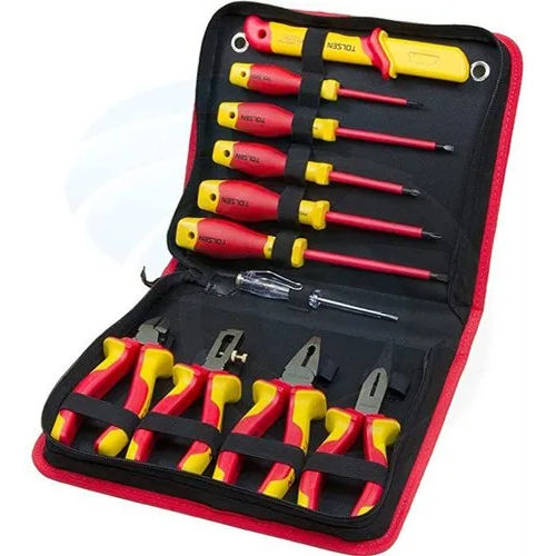 Red & Yellow Vde 11Pcs Insulated Hand Tools Set