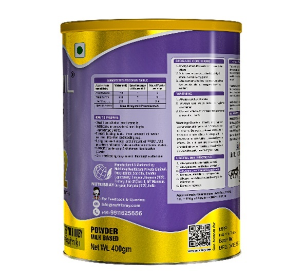 BRAYMIL PREMIUM  2 Follow Up Formula Stage -2  - 400 gm ( From 6 to 12 months)