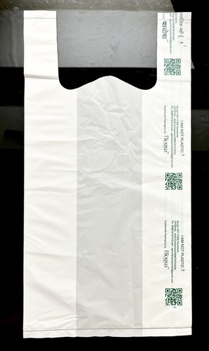 Compostable Carry Bags - Color: White