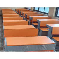 Polished Wooden Double Desk