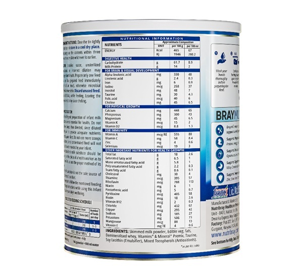 BRAYMIL 2 Follow Up Formula Stage - 2 400 gm ( From 6 to 12 Months)