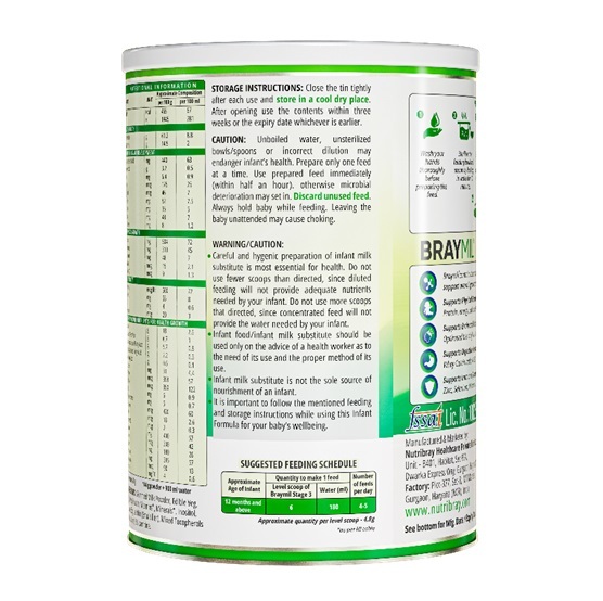 BRAYMIL 3 follow up formula Stage 3 - 400 gm (12 months Onwards)