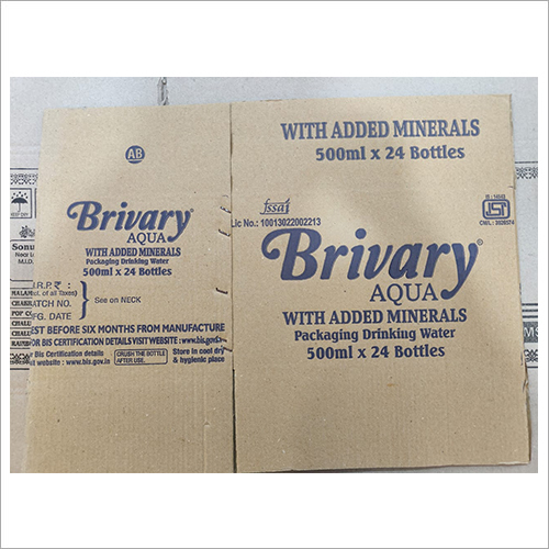 Matte Lamination Dringking Water Packaging Box