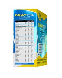 BRAYMIL PREMIUM 1 INFANT FORMULA  Stage -1 ( 0 to 6 Months) - BIB Pack