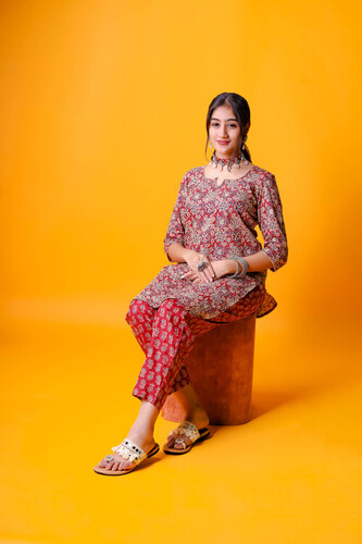 Apple Cut Short Kurta Set