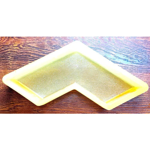 Light Yellow L Shaped Pvc Paver Mould