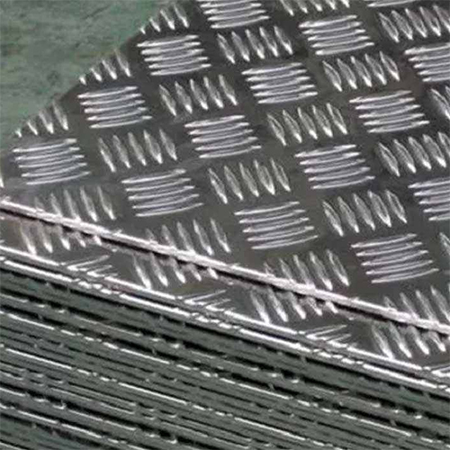 Aluminum Chequered Sheet - Color: Silver