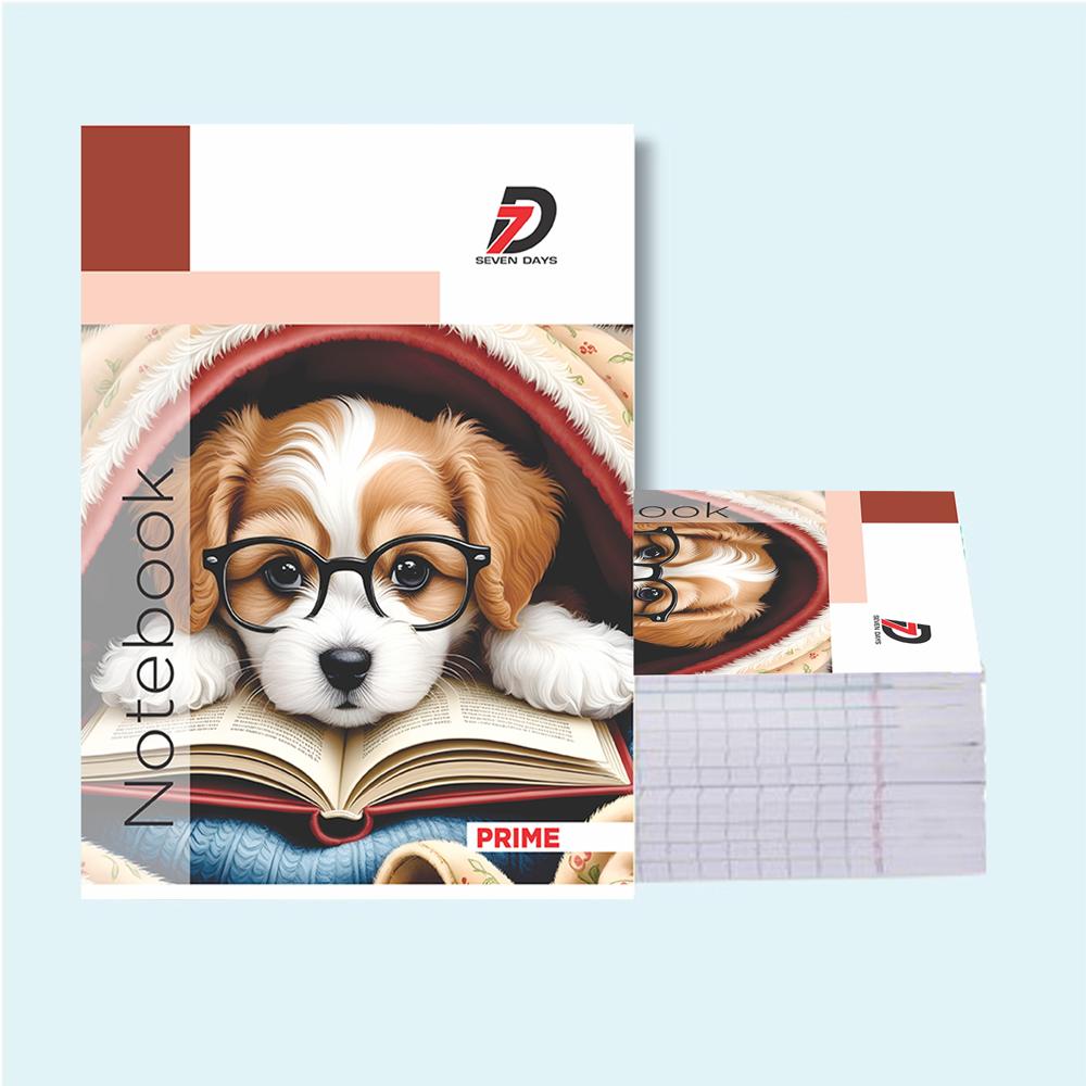 Seven Days by CTC Book World Prime Series 2-Line Notebook | 80 Pages | Double Line Ruling for Handwriting Mastery | Premium Hindi & Regional Language Exercise Book