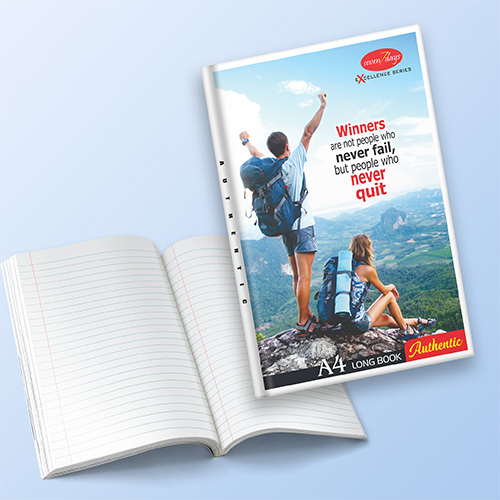 136 Pages Single Line Long Book Register - Authentic Series CTC BOOK WORLD