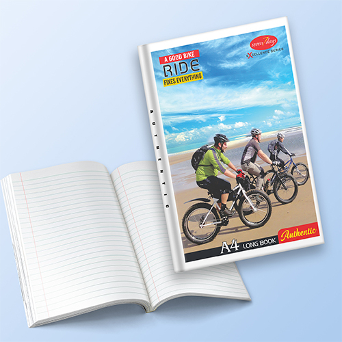 Premium 176 Pages Hardbound Register - Authentic Series | High-Bright Paper with Glossy Cover for Office & School Use