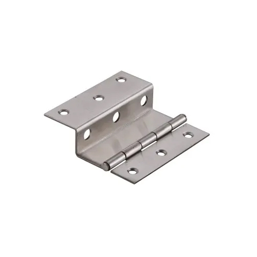 Stainless Steel L Hinges - 3" Inch Size, Silver Color, 1.6 - 2 mm Thickness, Suitable for Doors