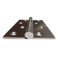 Decorative Door Hinge - Stainless Steel, 2.1-2.5 Mm Thickness, Silver Color | Easy To Fit For Doors And Screen Netting, Heavy Duty Quality