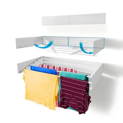 White Steel Dry Cloth Rack