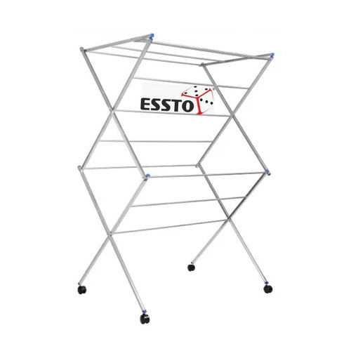 Stainless Steel Cloth Drying Stand, Shape: Rectangular, 2 at Rs 3500 in  Coimbatore