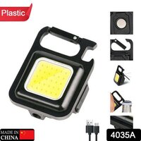 Plastic Rechargeable Keychain Mini Flashlight With 4 Light Modes (4035a)