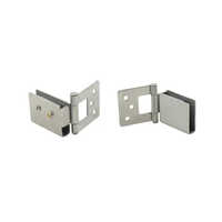 2 Inch Glass To Wall Hinges - Aluminum & Stainless Steel, Silver Color, 270 Degree Opening Angle, Suitable For Door Applications, 200 Sets Minimum Order