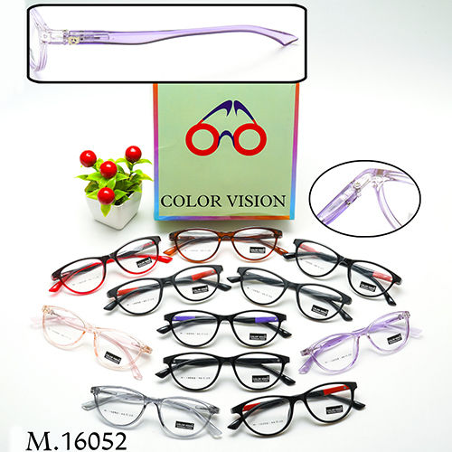 Mirror Plastic Round Purple Spectacle Frames