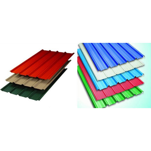 Colored Coated Roofing Sheet - Pattern: Plain