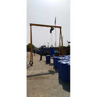 Portable 1 Ton Crane - New | Yellow, 1 Tonne Load Capacity, Ideal for Lifting and Material Handling Solutions