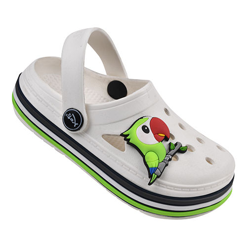 Different Available Kids White Krocks Slippers