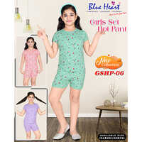 Girls Casual Pant Set - Cotton Fabric, Lightweight Design, Various Colors & Prints, Breathable & Washable Features