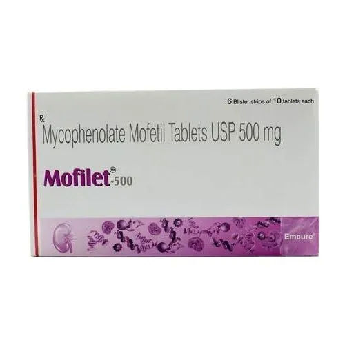 Mycophenolate Mofetil Tablets - 500mg Dosage , Oral Administration for Immune System Suppression and Organ Rejection Prevention