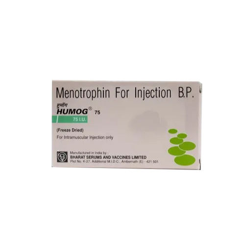 Menotrophin For Injection - Liquid Hormonal Combination for Infertility Treatment | Dosage as Suggested, Store in Dry Place, Contains FSH and LH