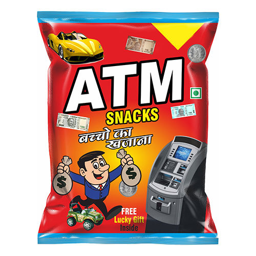 Red Atm Snacks Packaging Pouch