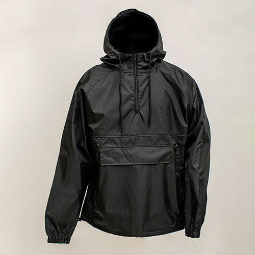 Mens Black Windbreaker Jacket
