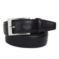 XGEORGIANS Genuine Leather Profile Belt for Men Black Colour