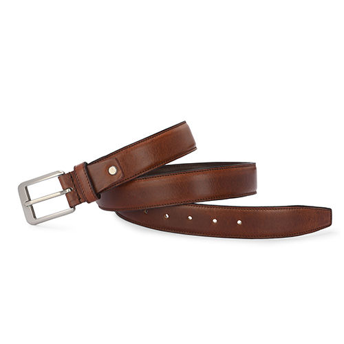 XGEORGIANS Genuine Leather Profile Belt for Men Dark Brown Colour