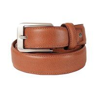 XGEORGIANS Genuine Leather Profile Belt for Men Tan Colour